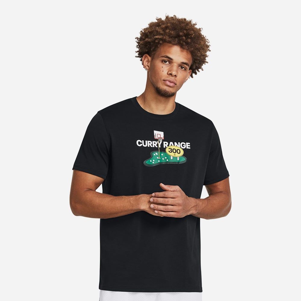 Under Armour - Áo tay ngắn nam Curry Range Heavyweight Basketball Tee