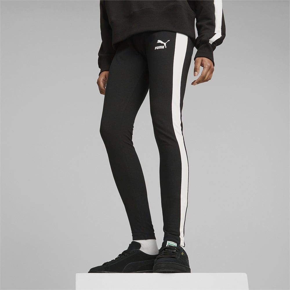 Puma - Quần dài ống bó nữ Iconic T7 Mr Leggings Puma Black Lifestyle