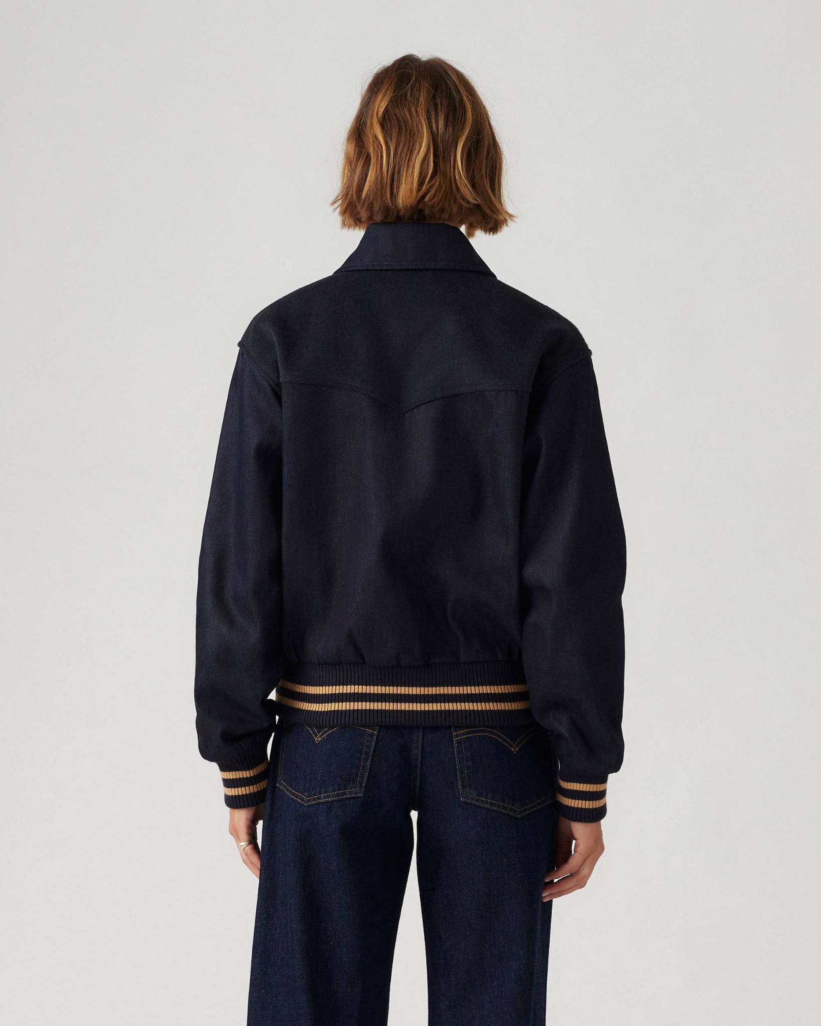 Levi's - Áo khoác jeans nữ Lennox Varsity Jacket