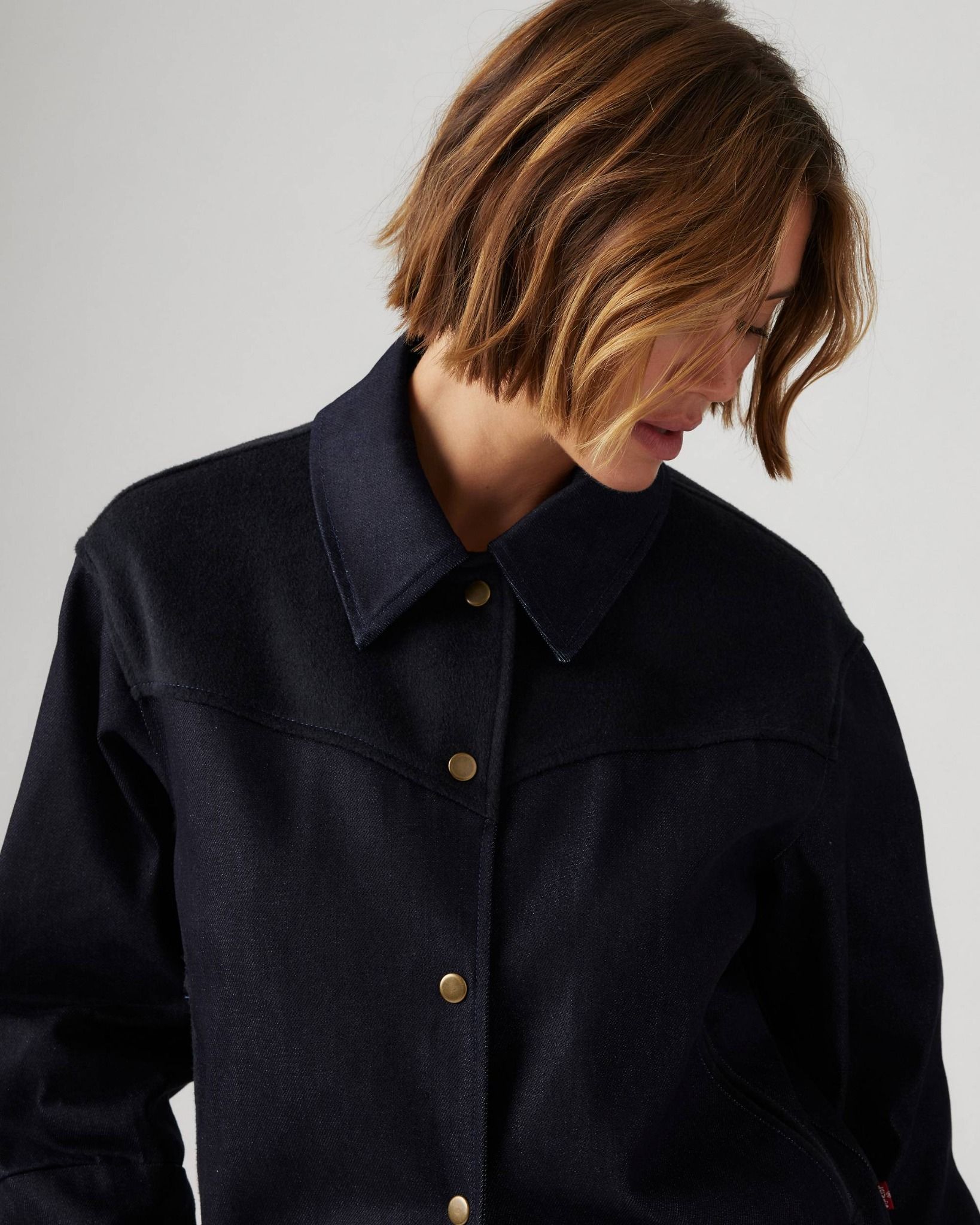 Levi's - Áo khoác jeans nữ Lennox Varsity Jacket