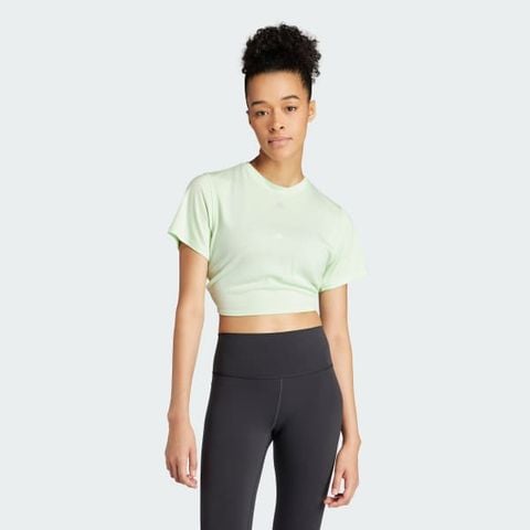 adidas - Áo tay ngắn Nữ Yoga Studio Wrapped T-Shirt