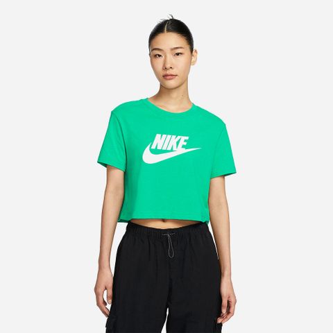 Nike - Áo Tay Ngắn Thời Trang Nữ Women'S Nike Club Cropped T-Shirt - Green