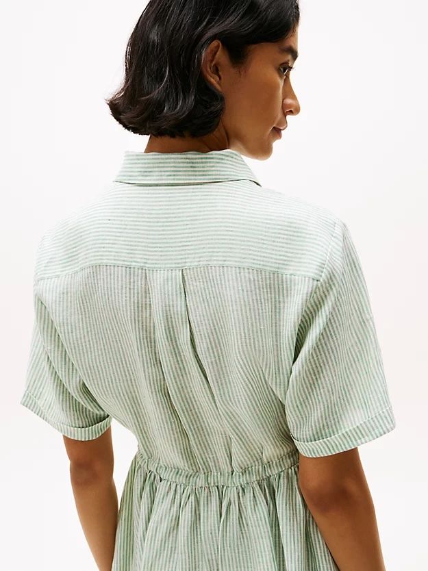 Tommy Hilfiger - Đầm nữ Pure Linen Mini Shirt Dress