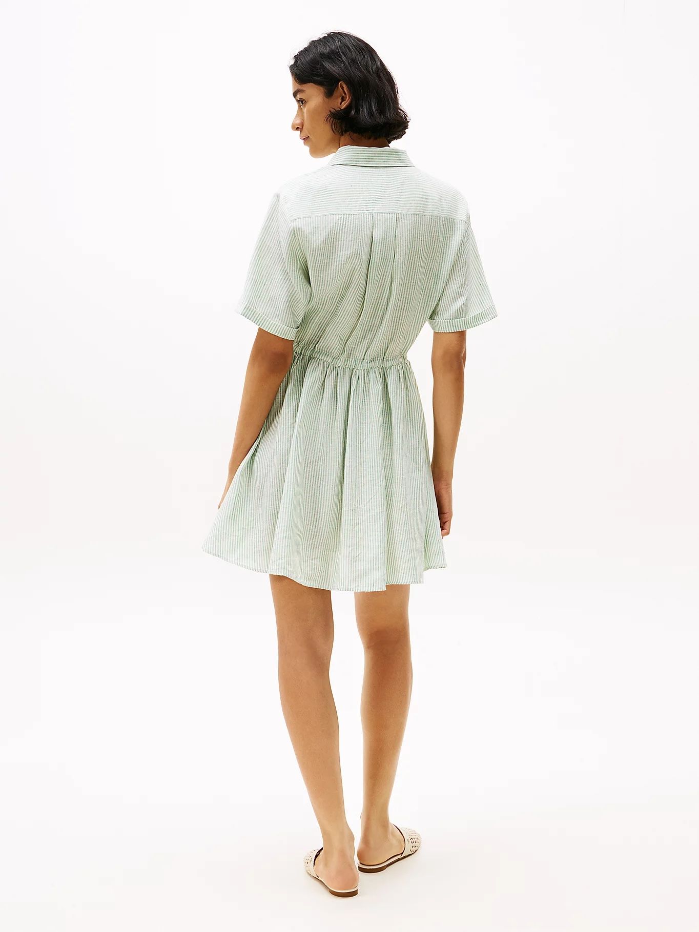 Tommy Hilfiger - Đầm nữ Pure Linen Mini Shirt Dress