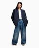 Armani Exchange - Quần jeans ống rộng nữ Ax Premium Trousers