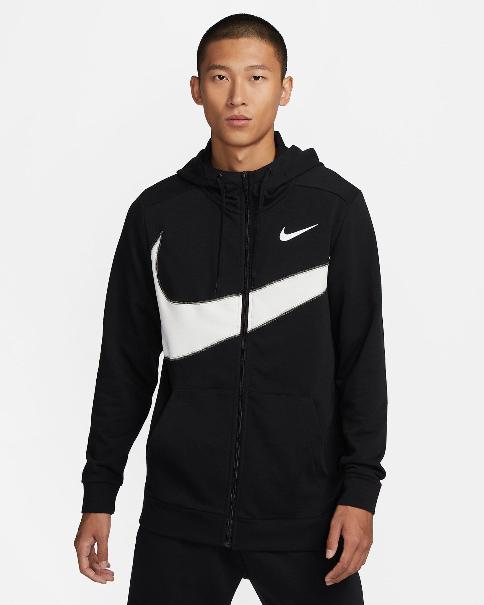 Nike - Áo khoác thể thao Nam Dri-FIT Men's Fleece Full-Zip Fitness Hoodie