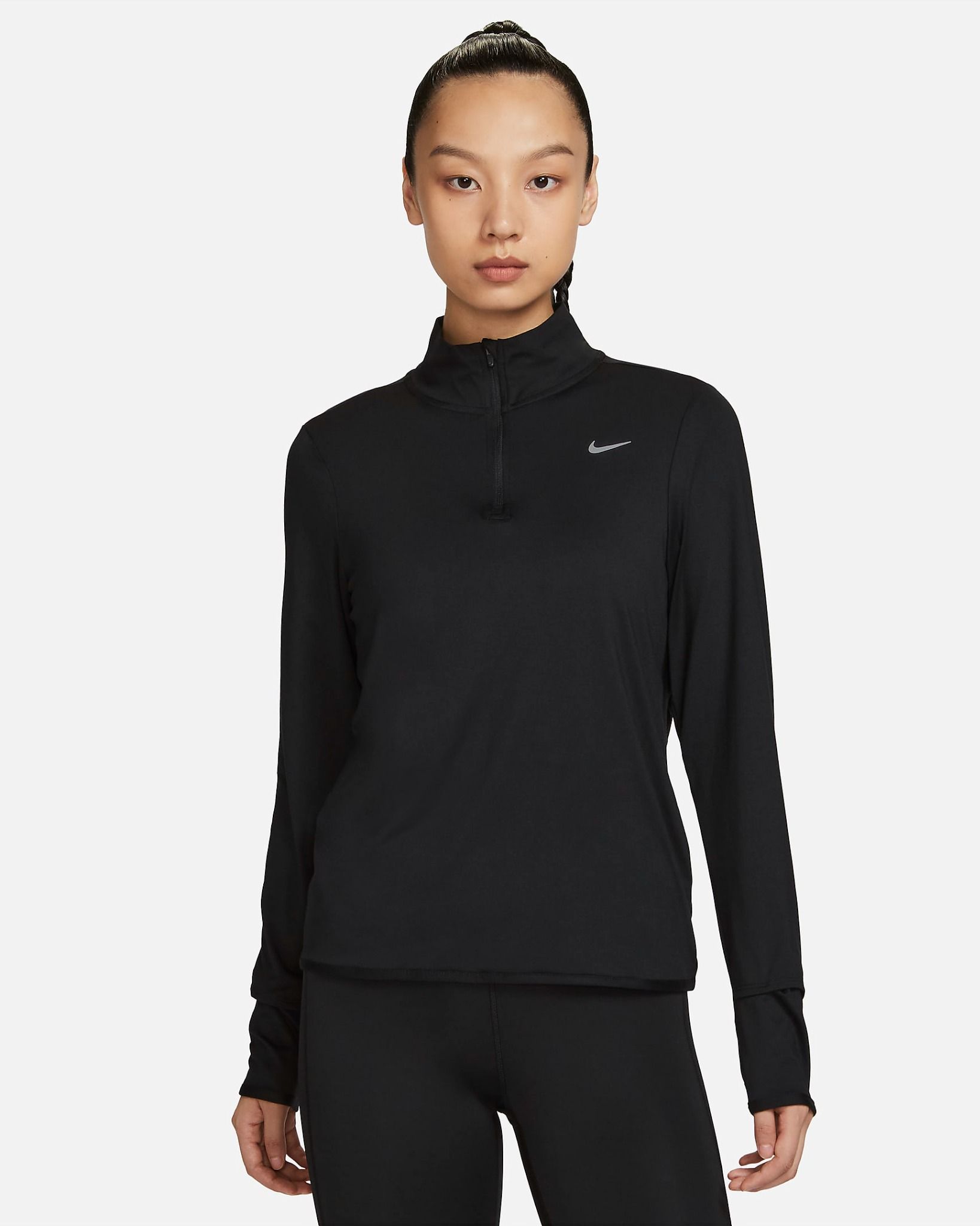 Nike - Áo tay dài thể thao Nữ Dri-FIT Swift UV Women's 1/4-Zip Running Top