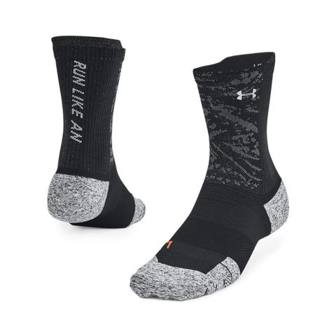 Under Armour - Vớ tất nam nữ Ua Ad Run Cushion 1PK Mid Running Socks