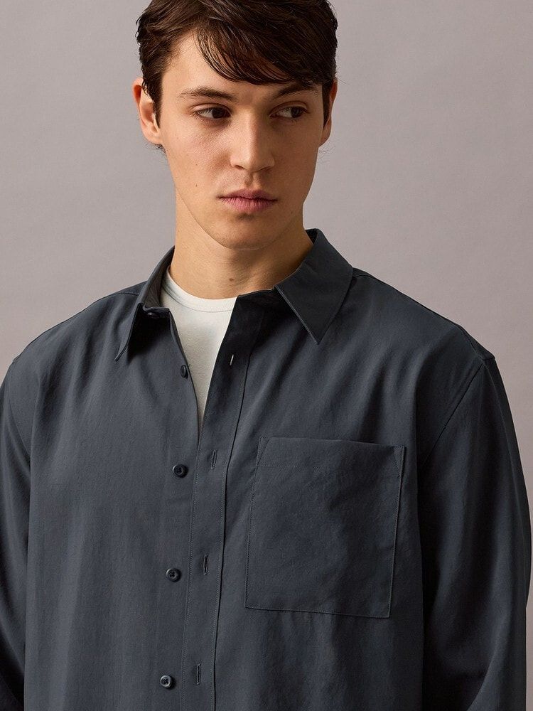 Calvin Klein - Áo sơ mi tay dài nam Light Tech Oxford Easy Shirt