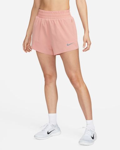 Nike - Quần lửng thể thao Nữ Dri-FIT Running Division Women's High-Waisted Brief-Lined Running Shorts with Pockets