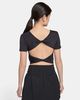 Nike - Áo tay ngắn thể thao Nữ One Classic Women's Dri-FIT Short-Sleeve Cropped Twist Top