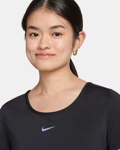 Nike - Áo tay ngắn thể thao Nữ One Classic Women's Dri-FIT Short-Sleeve Cropped Twist Top