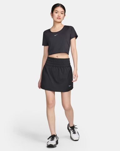 Nike - Áo tay ngắn thể thao Nữ One Classic Women's Dri-FIT Short-Sleeve Cropped Twist Top