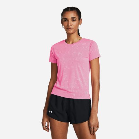 Under Armour - Áo tay ngắn chạy bộ nữ Streaker Splatter Running Tee