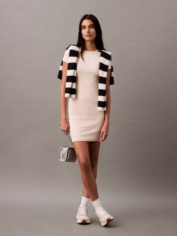 Calvin Klein - Đầm CK nữ CK Premium Contour Rib Mini