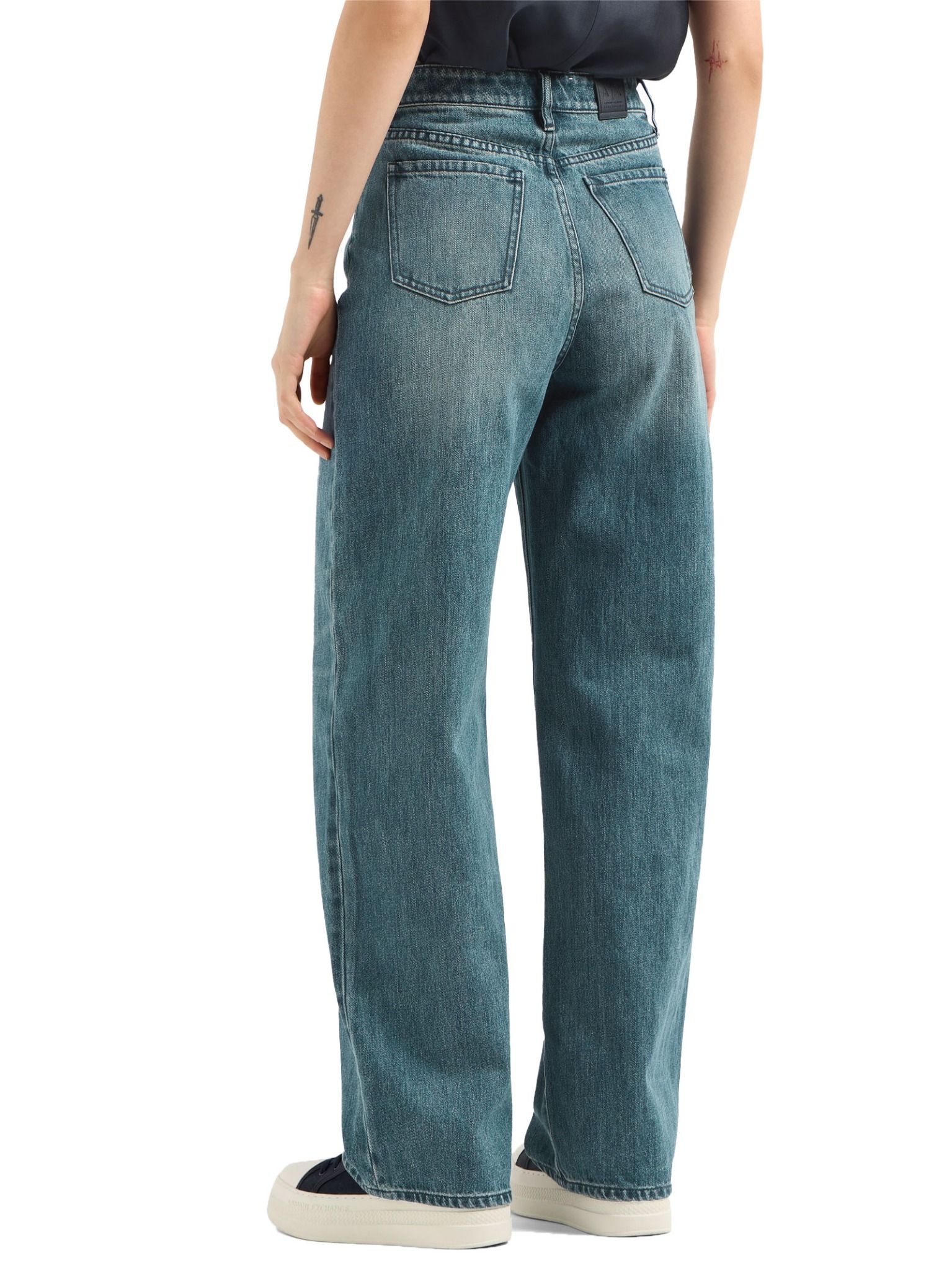 Armani Exchange - Quần jeans ống đứng nữ AX 5 Pockets Premium Pant