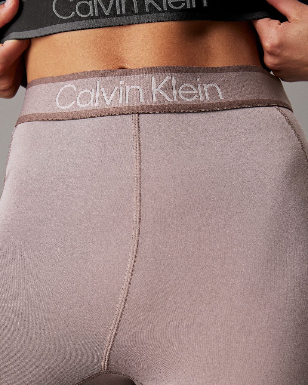Calvin Klein - Quần dài ống bó thể thao CK nữ Icon Full Length Leggings