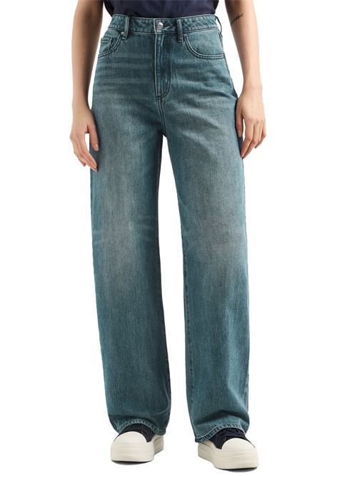 Armani Exchange - Quần jeans ống đứng nữ AX 5 Pockets Premium Pant