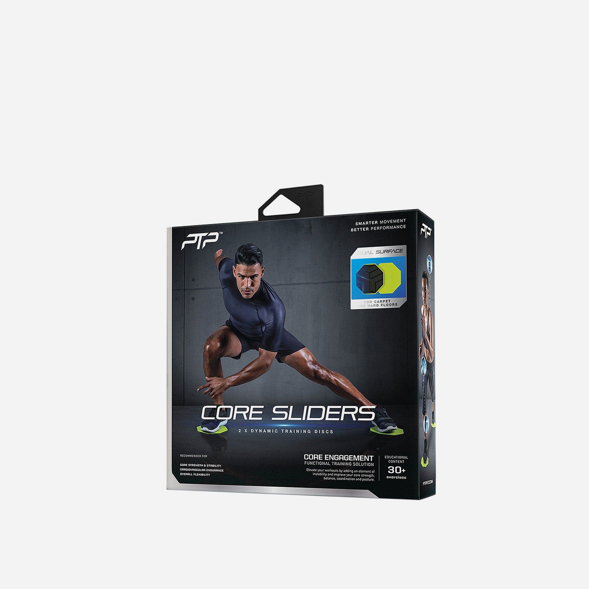 Ptp - Dĩa trượt tập gym nam nữ Core Sliders Lime Fitness