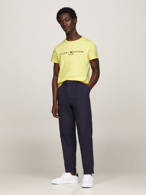 Tommy Hilfiger - Áo tay ngắn nam Logo Slim Fit Jersey T-Shirt