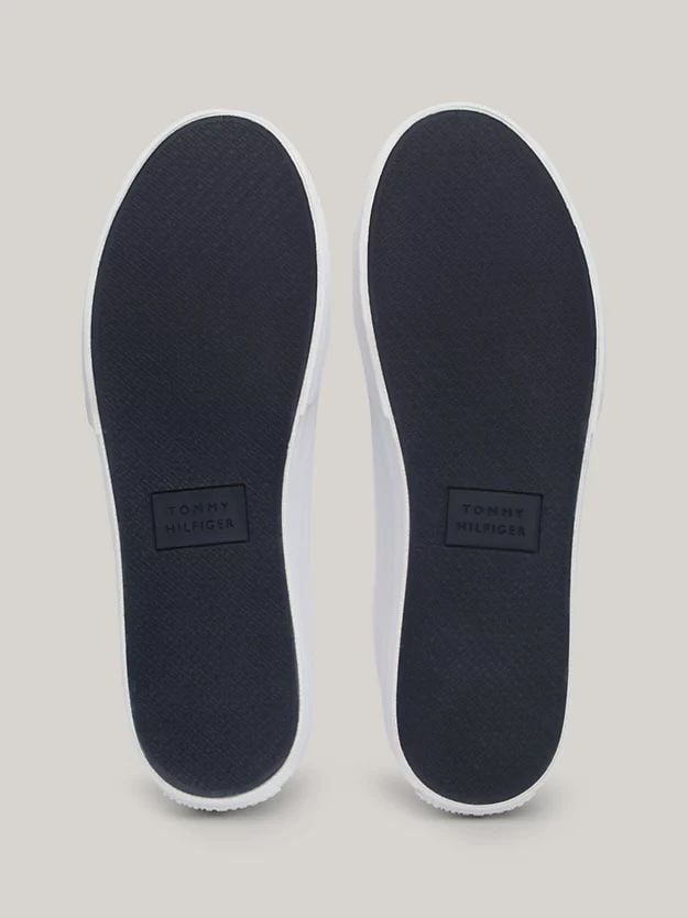 Tommy Hilfiger - Giày thời trang nam TH Monogram Embossed Leather Trainers