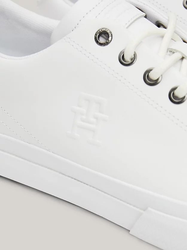 Tommy Hilfiger - Giày thời trang nam TH Monogram Embossed Leather Trainers