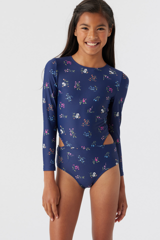 Oneill - Đồ bơi bé gái Girls' O'Neill Garden Floral Cut Out Surf Suit