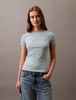 Calvin Klein - Áo thun tay ngắn nữ CK Cropped Monogram T-shirt