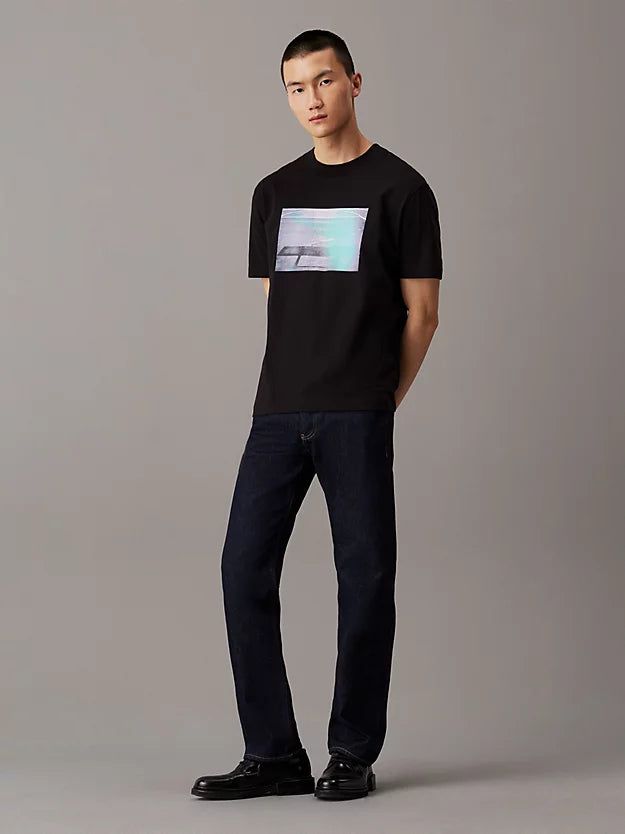 Calvin Klein - Áo thun thời trang CK nam Basketball Court Graphic Tee