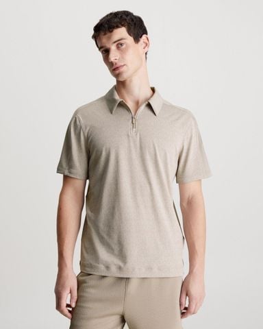 Calvin Klein - Áo polo thể thao nam Logo Mesh Sport Polo