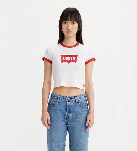 Levi's - Áo tay ngắn nữ Graphic Ringer Mini T-shirt