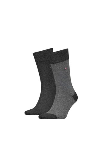Tommy Hilfiger - Bộ 2 đôi vớ cổ cao nam Th Men's Sock 2P Birdseye