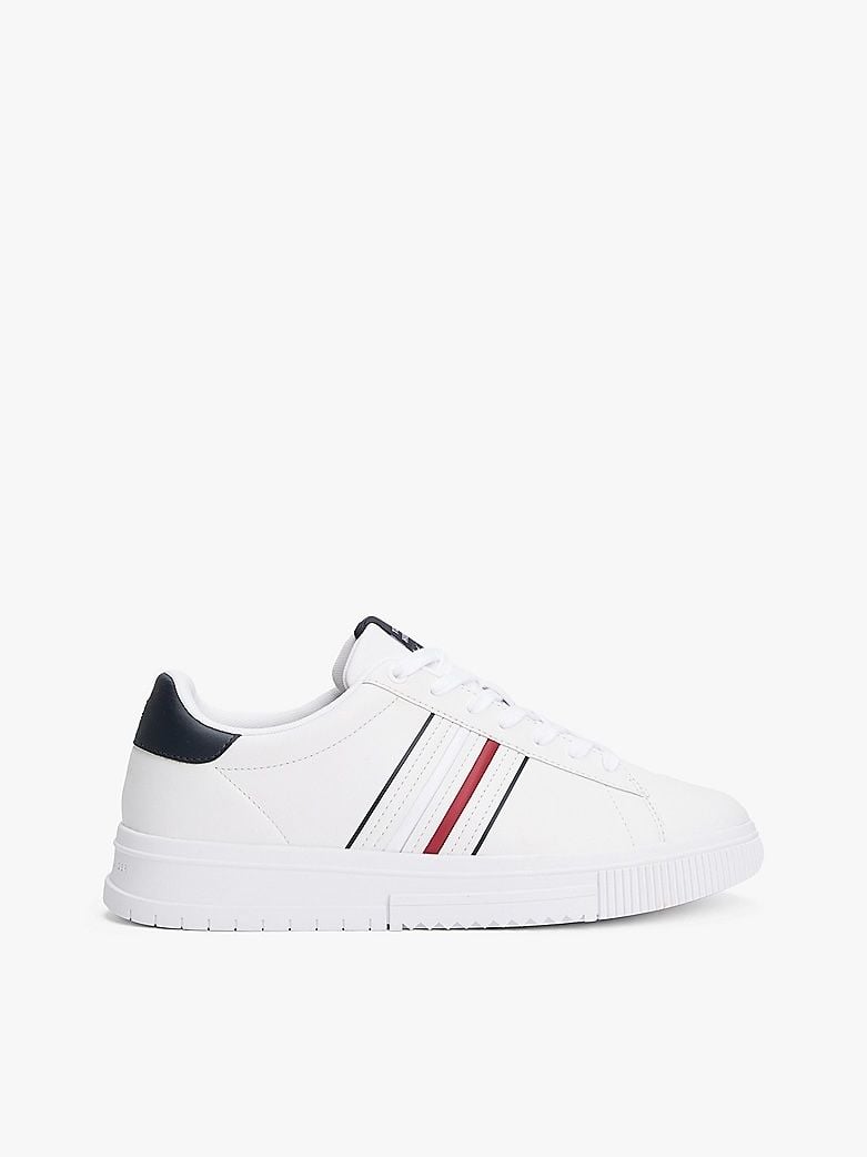 Tommy Hilfiger - Giày nam Leather Debossed Logo Trainers