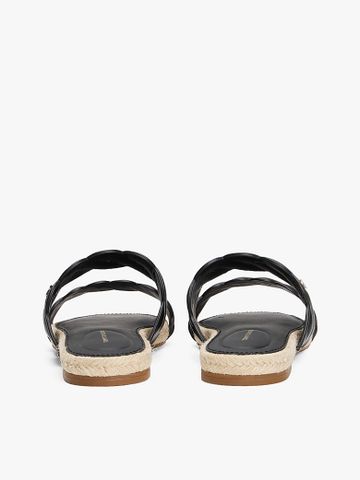 Tommy Hilfiger - Dép quai ngang nữ Leather Rope Espadrille Mule