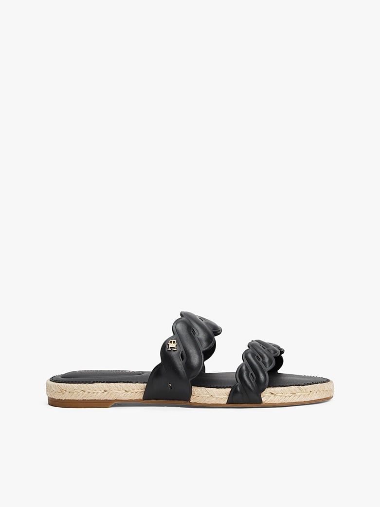 Tommy Hilfiger - Dép quai ngang nữ Leather Rope Espadrille Mule
