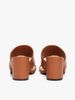 Tommy Hilfiger - Giày đế cao nữ Leather Block Heel Mules