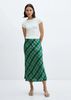 Mango - Chân váy nữ Falda satinada Skirt