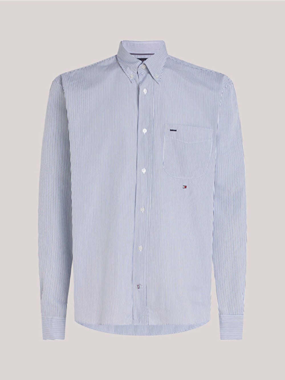 Tommy Hilfiger - Áo sơ mi tay dài nam Erkek Premium Fine Stripe Shirt