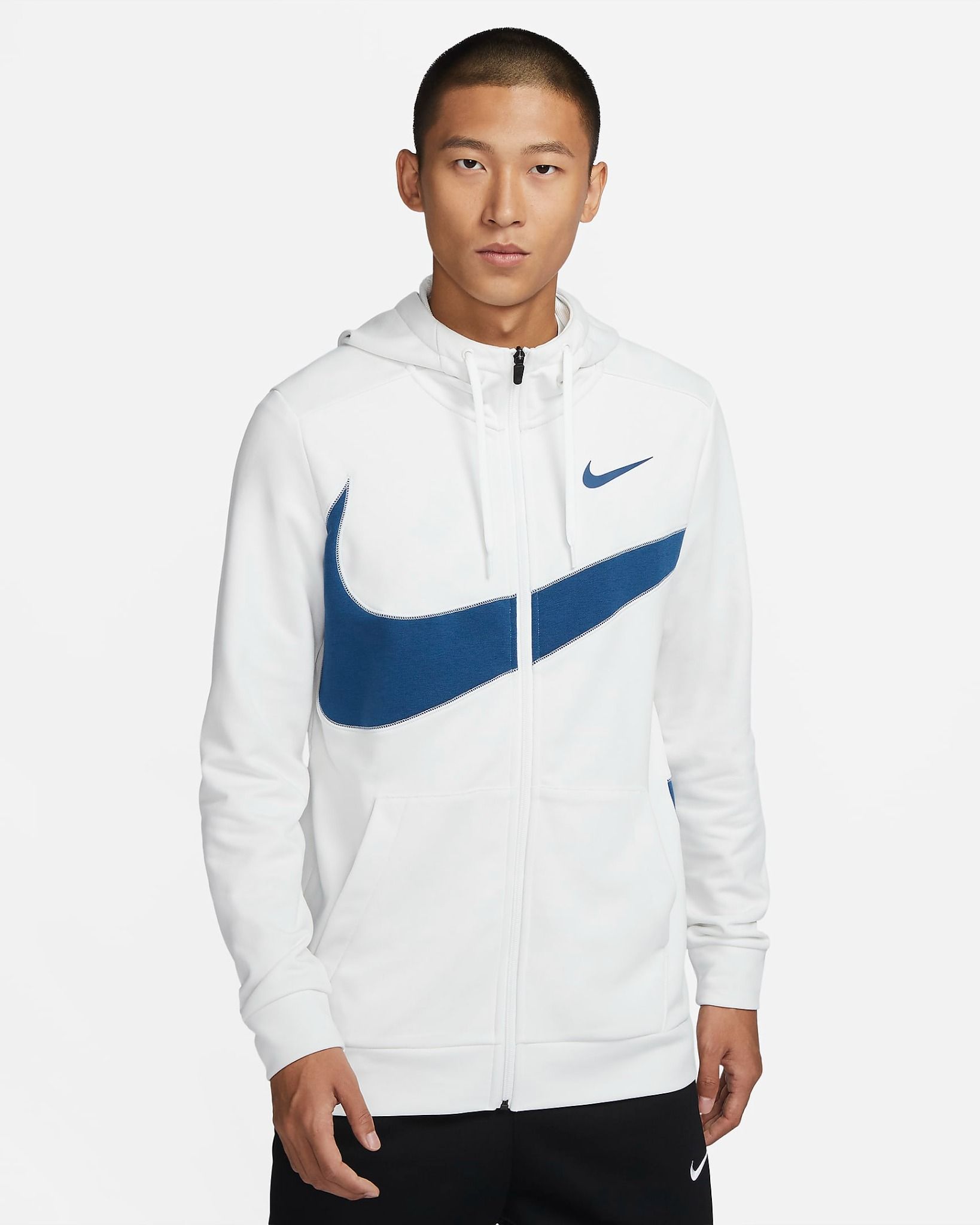 Nike - Áo khoác thể thao Nam Dri-FIT Men's Fleece Full-Zip Fitness Hoodie