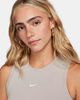 Nike - Áo ba lỗ thể thao Nữ Essenntial Rib Crop Tank