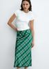 Mango - Chân váy nữ Falda satinada Skirt