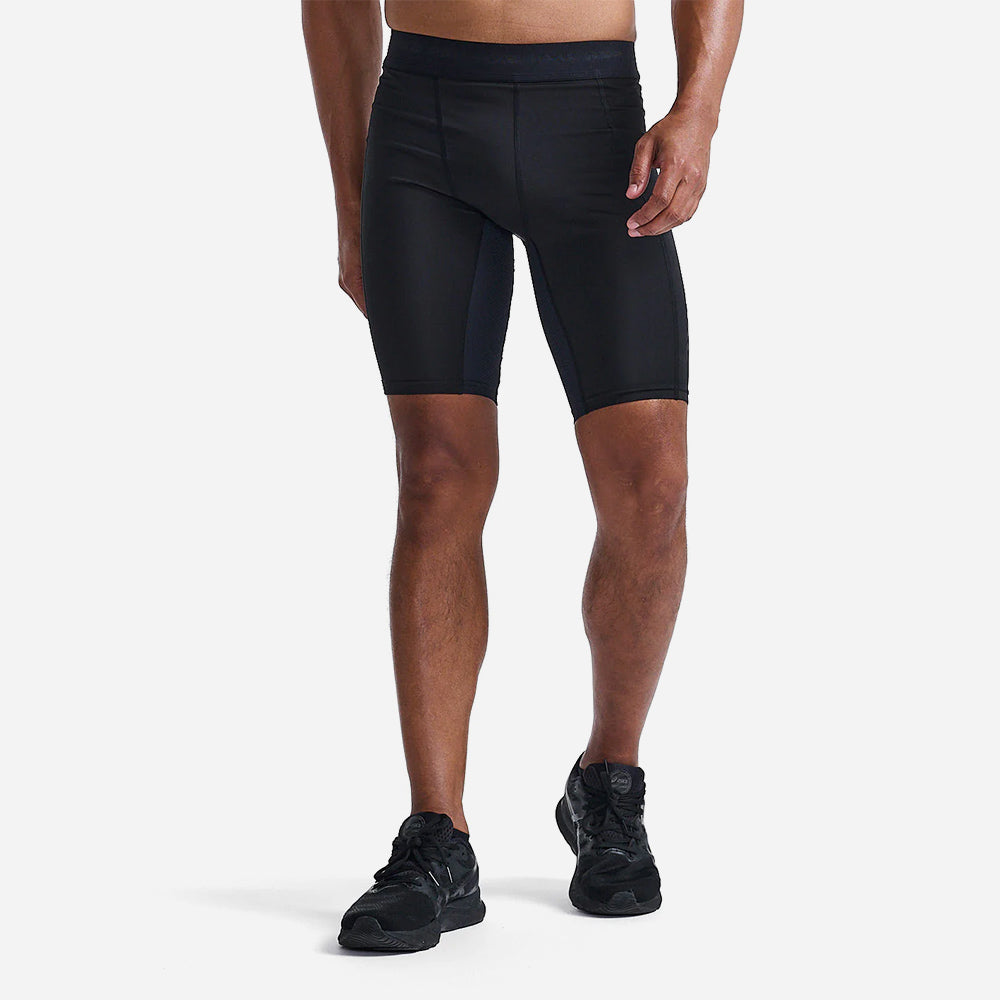 2Xu - Quần ngắn ống bó thể thao nam Base Layer Comp Running (Đen)