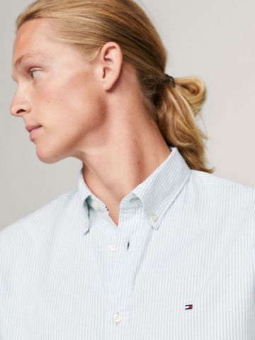 Tommy Hilfiger - Áo sơ mi tay dài nam TH Flex 1985 Collection Regular Oxford Shirt