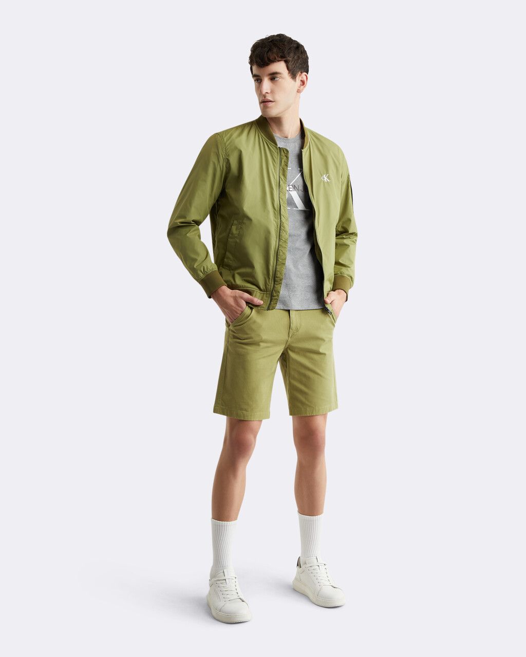 Calvin Klein - Quần ngắn CK nam Straight Chino Shorts