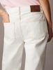 Calvin Klein - Quần jeans dài CK nữ Signature 90S Straight Chalk