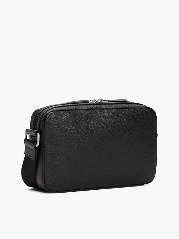 Tommy Hilfiger - Túi đeo chéo nam Pebble Grain Double Zip Messenger Bag
