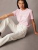 Calvin Klein - Quần jeans dài CK nữ Signature 90S Straight Chalk