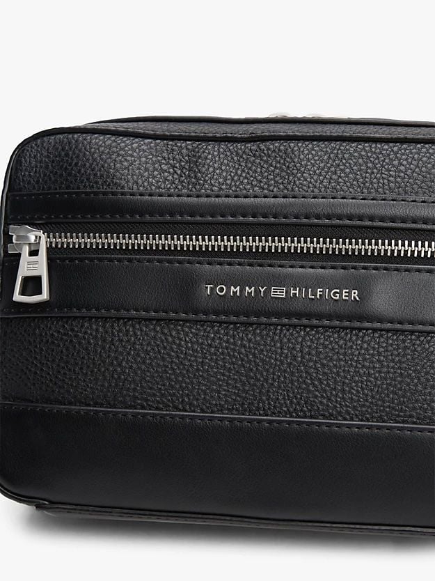 Tommy Hilfiger - Túi đeo chéo nam Pebble Grain Double Zip Messenger Bag
