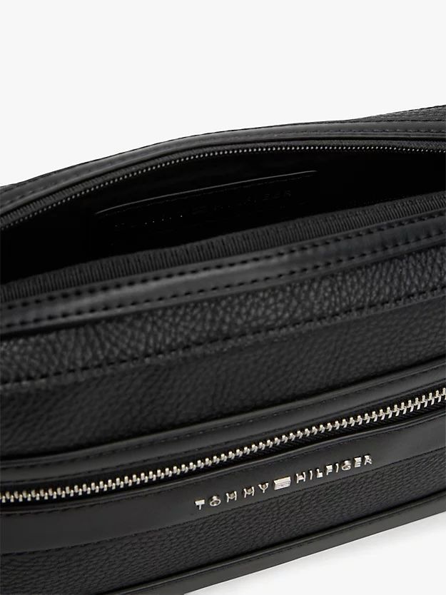 Tommy Hilfiger - Túi đeo chéo nam Pebble Grain Double Zip Messenger Bag