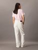 Calvin Klein - Quần jeans dài CK nữ Signature 90S Straight Chalk